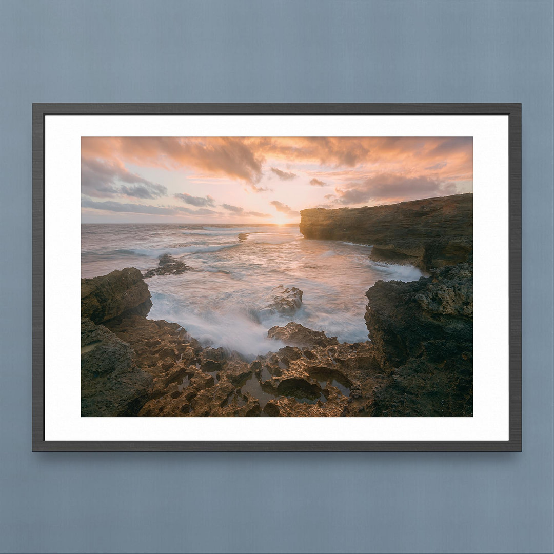 Halladale Point Sunset Print -Black Frame Mockup