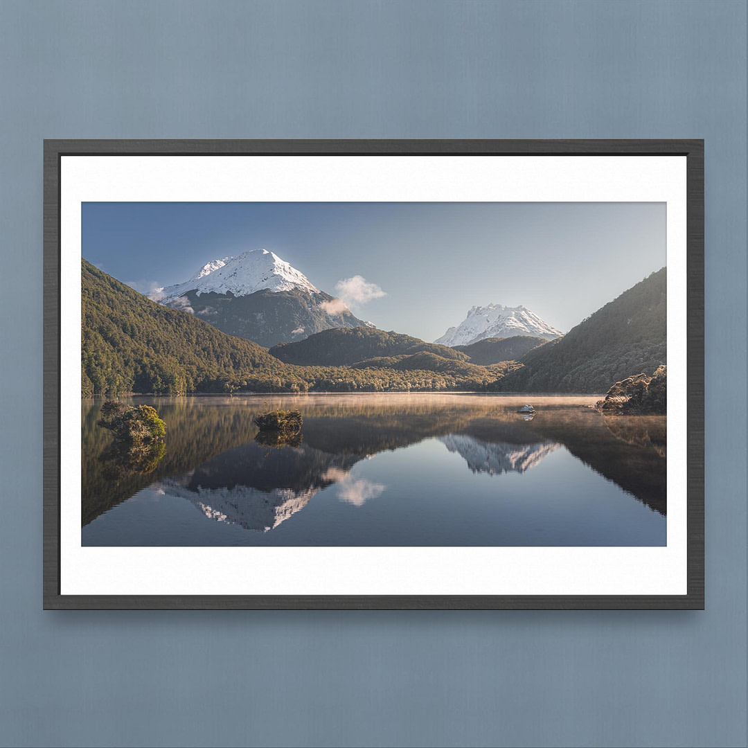 Mount Aspiring Reflection Photography Print - Lake Sylvan, New Zealand