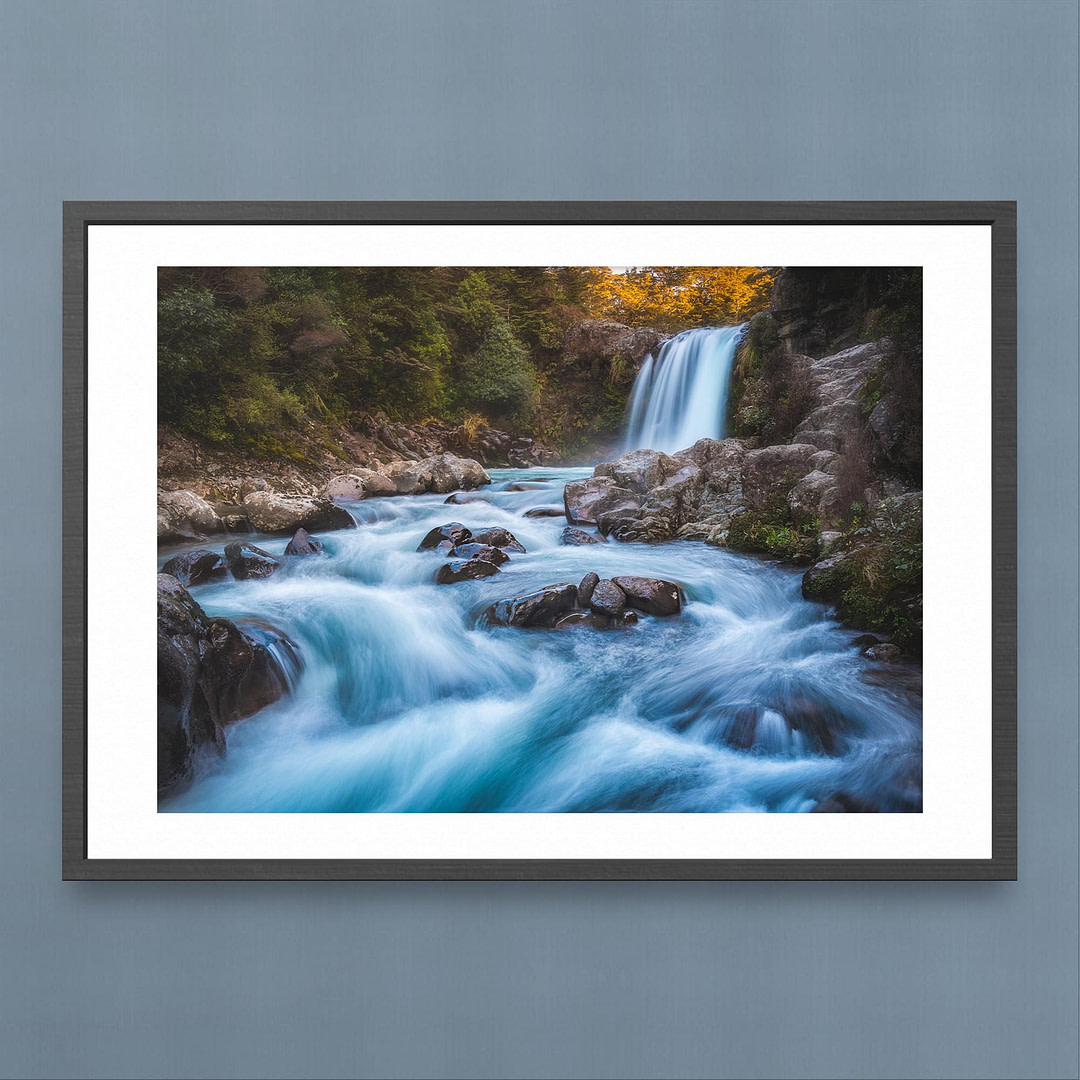 Tawhai Falls Long Exposure Photography Print - Enchanting Cascades