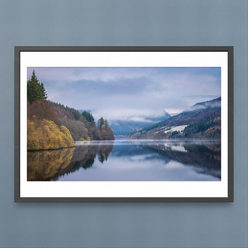 Lake Vyrnwy Autumn Morning Photography Print - Tranquil Reflections